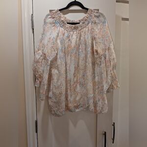 Viola Borghi Silk Blend Blouse,1X